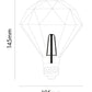 LÁMPARA LED VINTAGE G105 DIAMOND 4W 2500K BASE E27 ATENUABLE