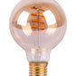 LÁMPARA LED VINTAGE G80 6W 2500K BASE E27 ATENUABLE