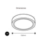 LUMINARIO LED DOWNLIGHT SOBREPONER 12W 3000K 110-265V