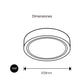 LUMINARIO LED DOWNLIGHT SOBREPONER 18W 4100K 110-265V