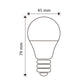LÁMPARA LED G45 5W 6500k 100-240V
