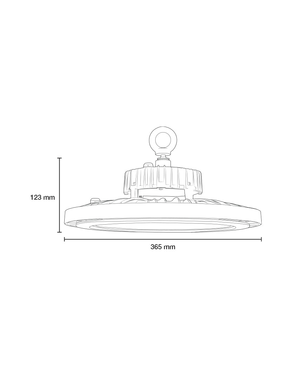 LUMINARIO LED HIGHBAY 200W 5700K 100-277V IP65