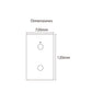 INTERRUPTOR DOBLE WIFI BLANCO SIN Neutro