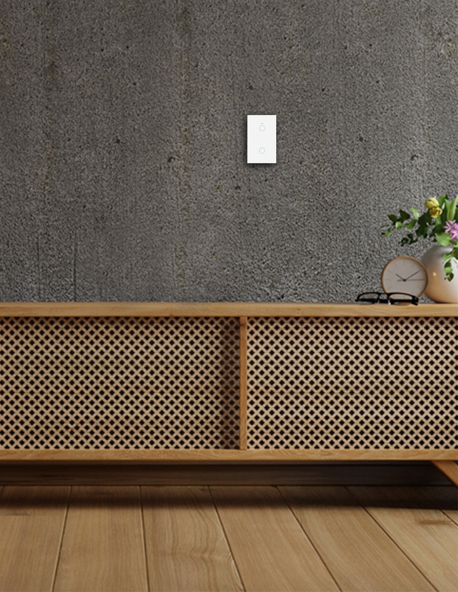 INTERRUPTOR DOBLE WIFI BLANCO SIN Neutro