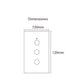 INTERRUPTOR TRIPLE WIFI BLANCO Con Neutro