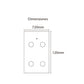 INTERRUPTOR CUATRUPLE WIFI NEGRO Con Neutro