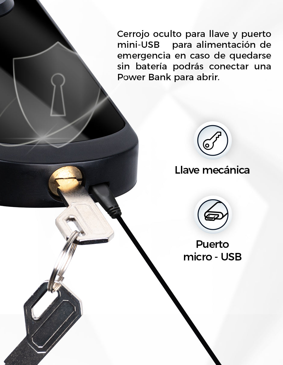 CERRADURA INTELIGENTE WIFI LARGA