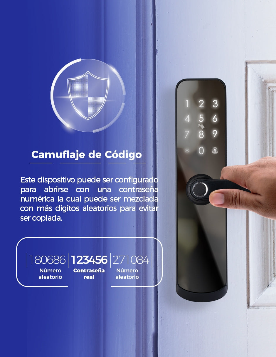 CERRADURA INTELIGENTE WIFI LARGA