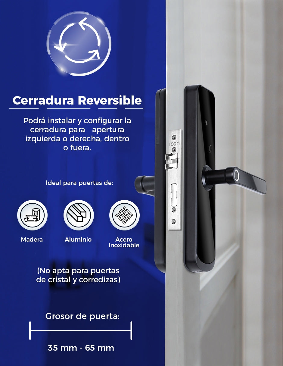 CERRADURA INTELIGENTE WIFI LARGA