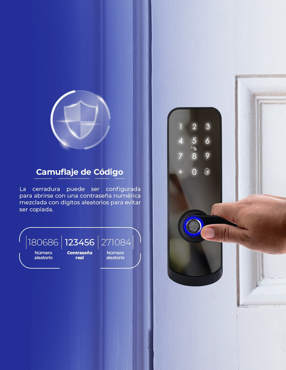 CERRADURA INTELIGENTE WIFI COMPACTA
