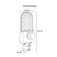 LUMINARIO LED VIAL 50W 5700K 100-277V 10KV C/FOTOCELDA