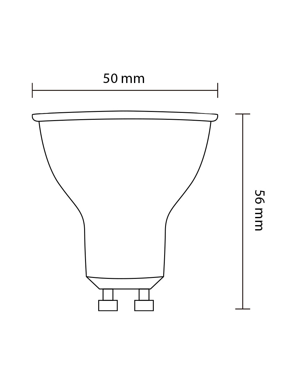 LAMPARA  LED PAR16 ATENUABLE 7W 6500K 100-130V GU10