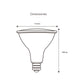 LAMPARA  LED PAR38 15W 3000K 110-265V E26 LONG NECK