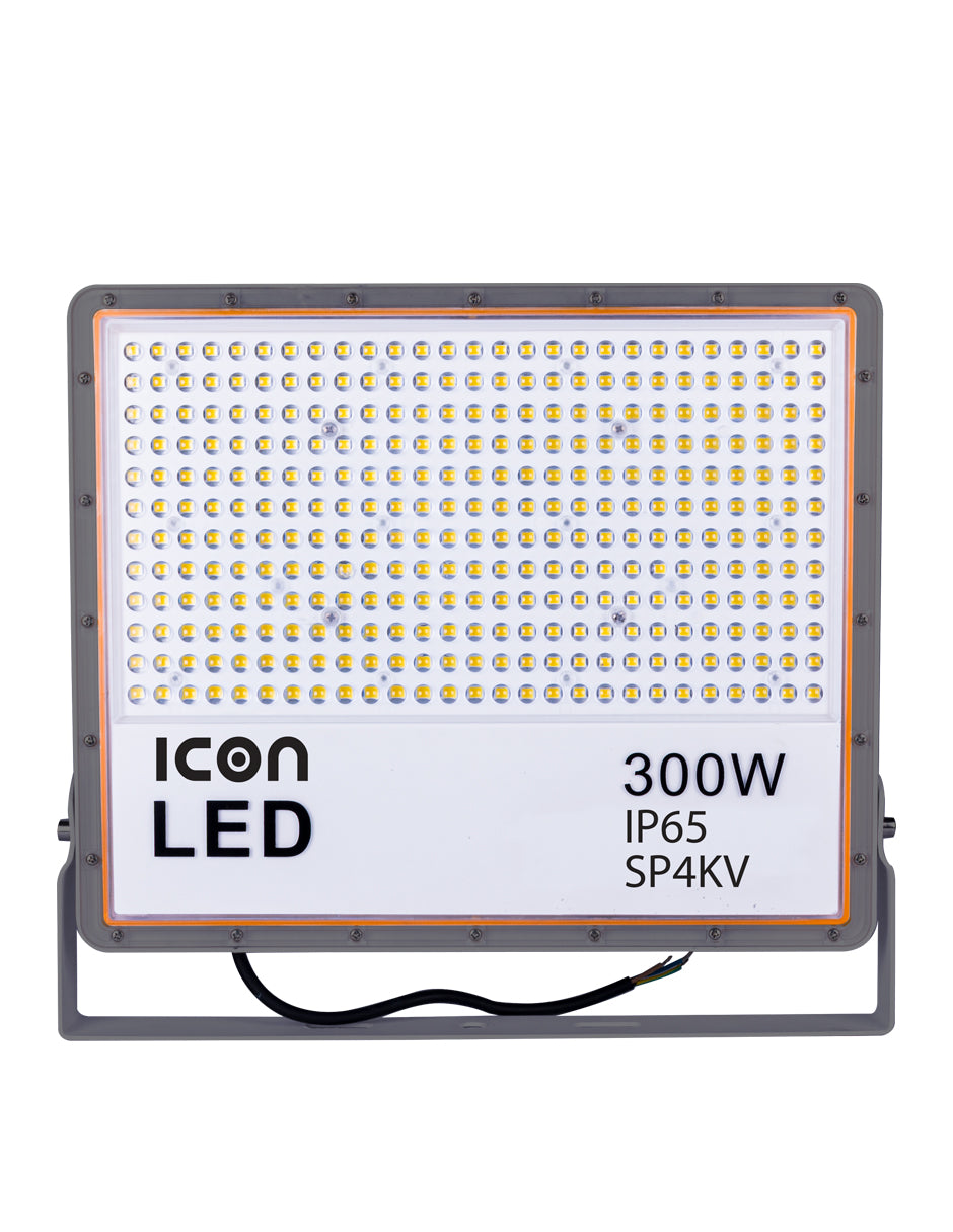 LUMINARIO LED REFLECTOR 300W 5000K 100-277V IP65 NEGRO