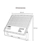 LUMINARIO LED REFLECTOR 300W 5000K 100-277V IP65 NEGRO