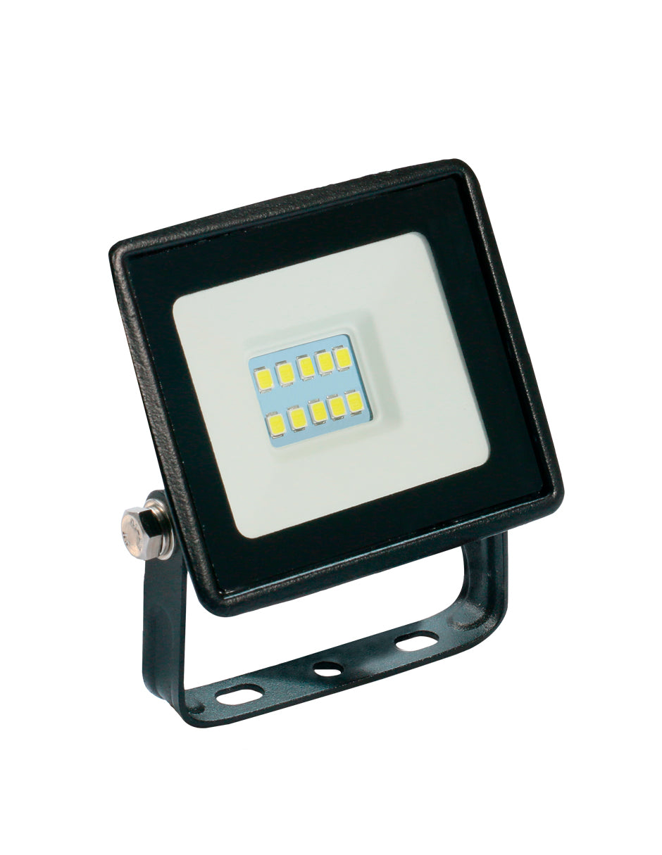 LUMINARIO LED REFLECTOR 10W 5000K 100-240V IP65 NEGRO